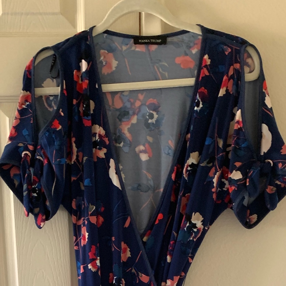 Shoulder less wrap dress